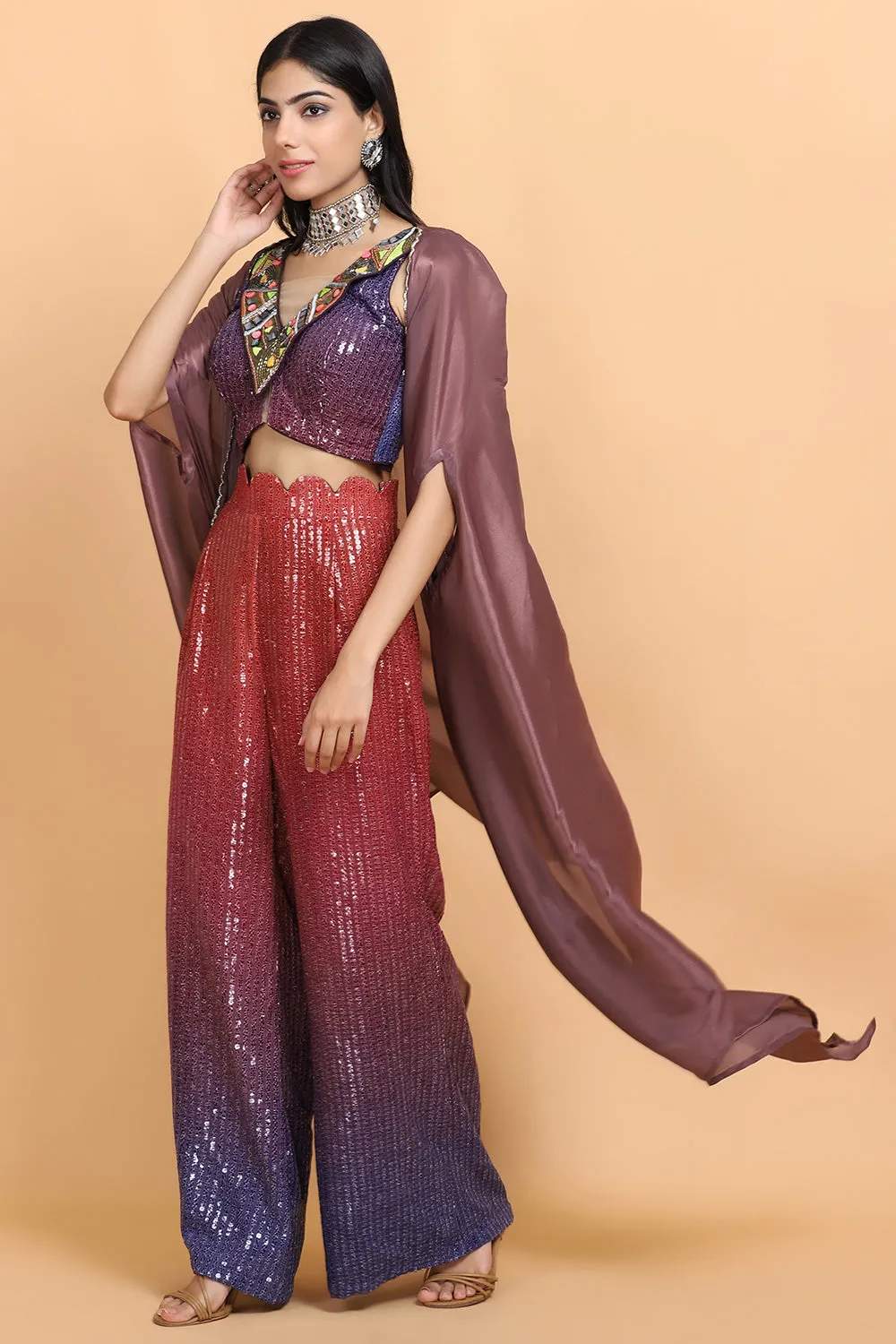 Dusty Mauve Cheap Thrills Cape Set