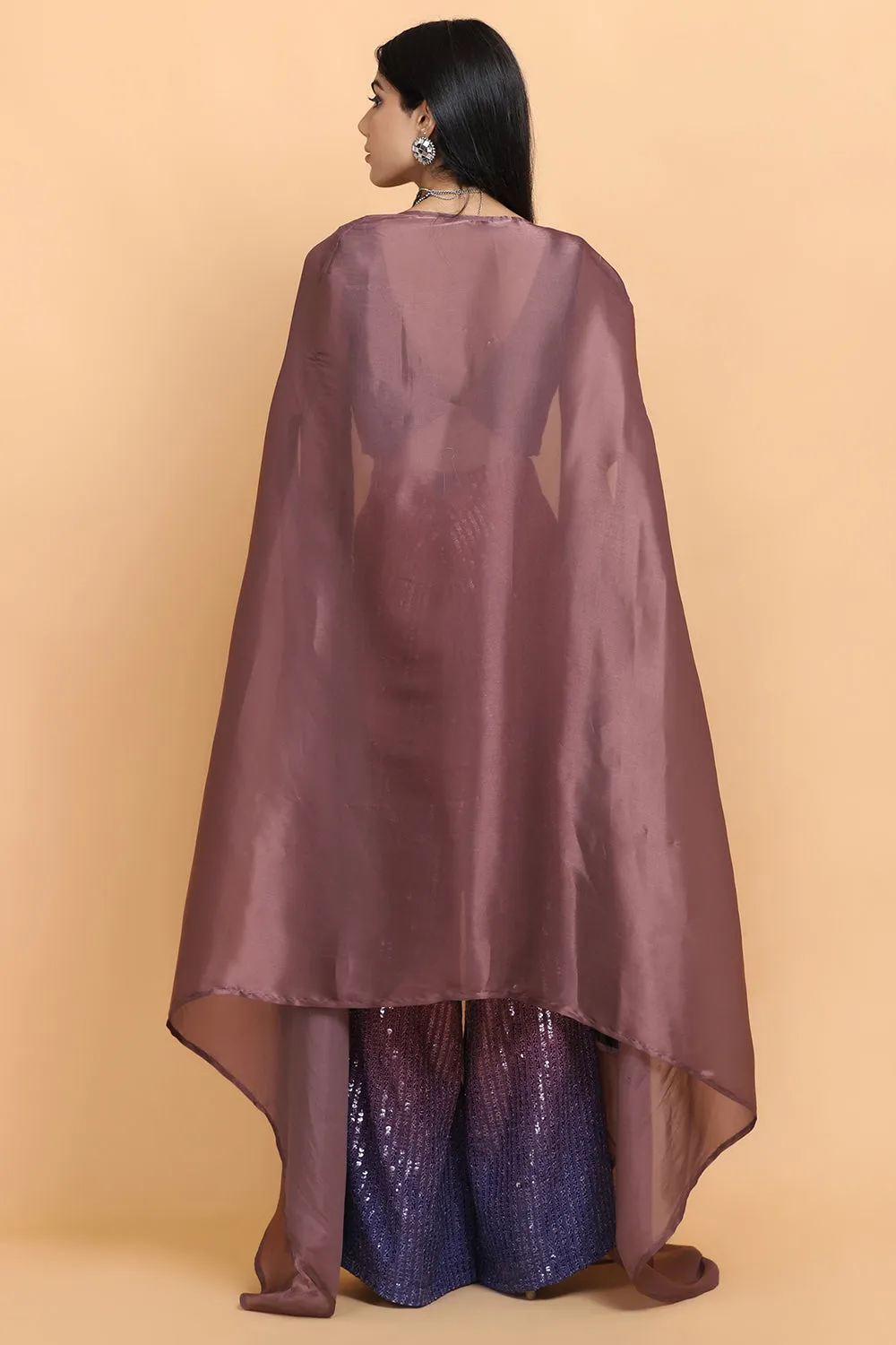 Dusty Mauve Cheap Thrills Cape Set