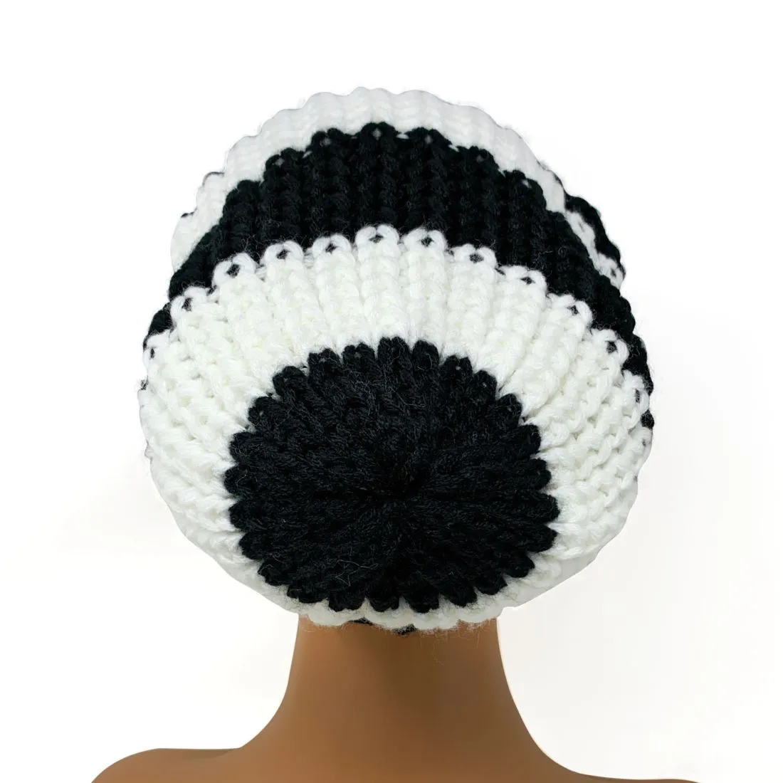 Empire Cove Slouch Long Beanie Winter Warm Knit Two Tone Womens Mens Unisex