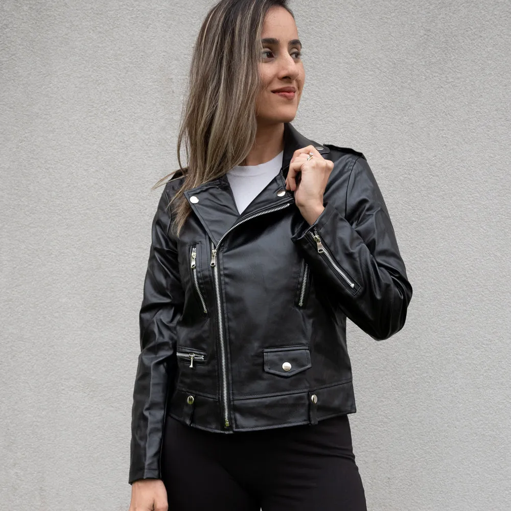 (Faux Leather) Wifey Leather Jacket