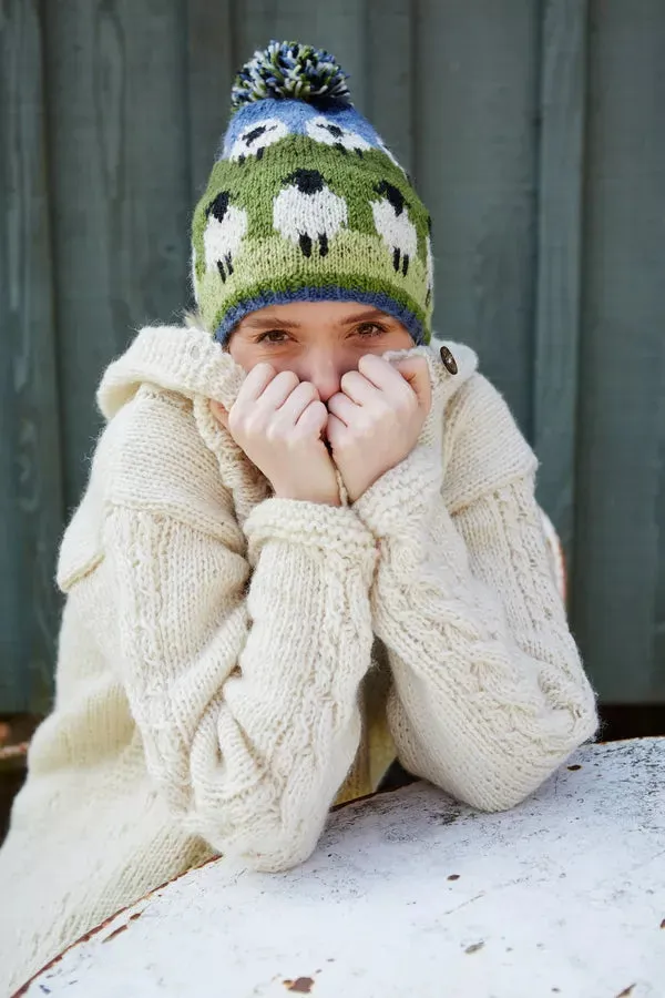 Flock Of Sheep Bobble Beanie