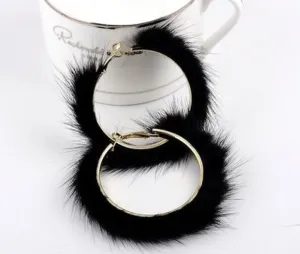 Fur Earrings