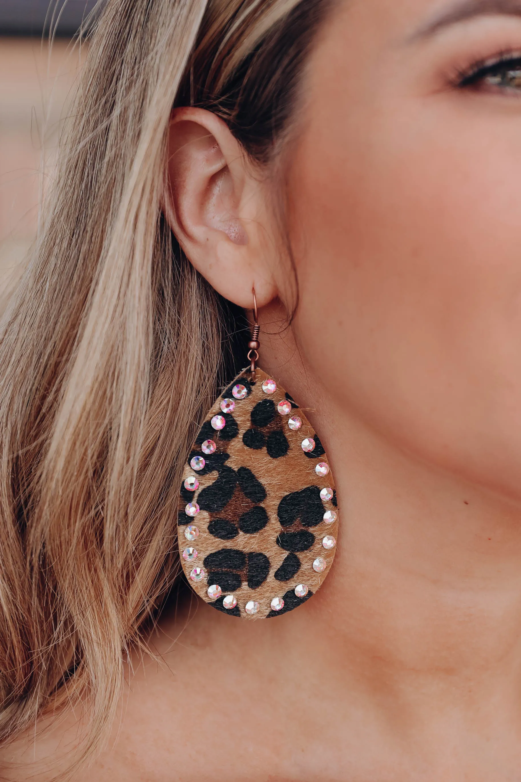 Furrrever Yours Leopard Earrings