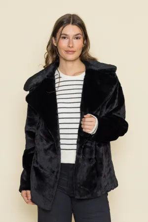 Gem Double Breasted Fur Coat