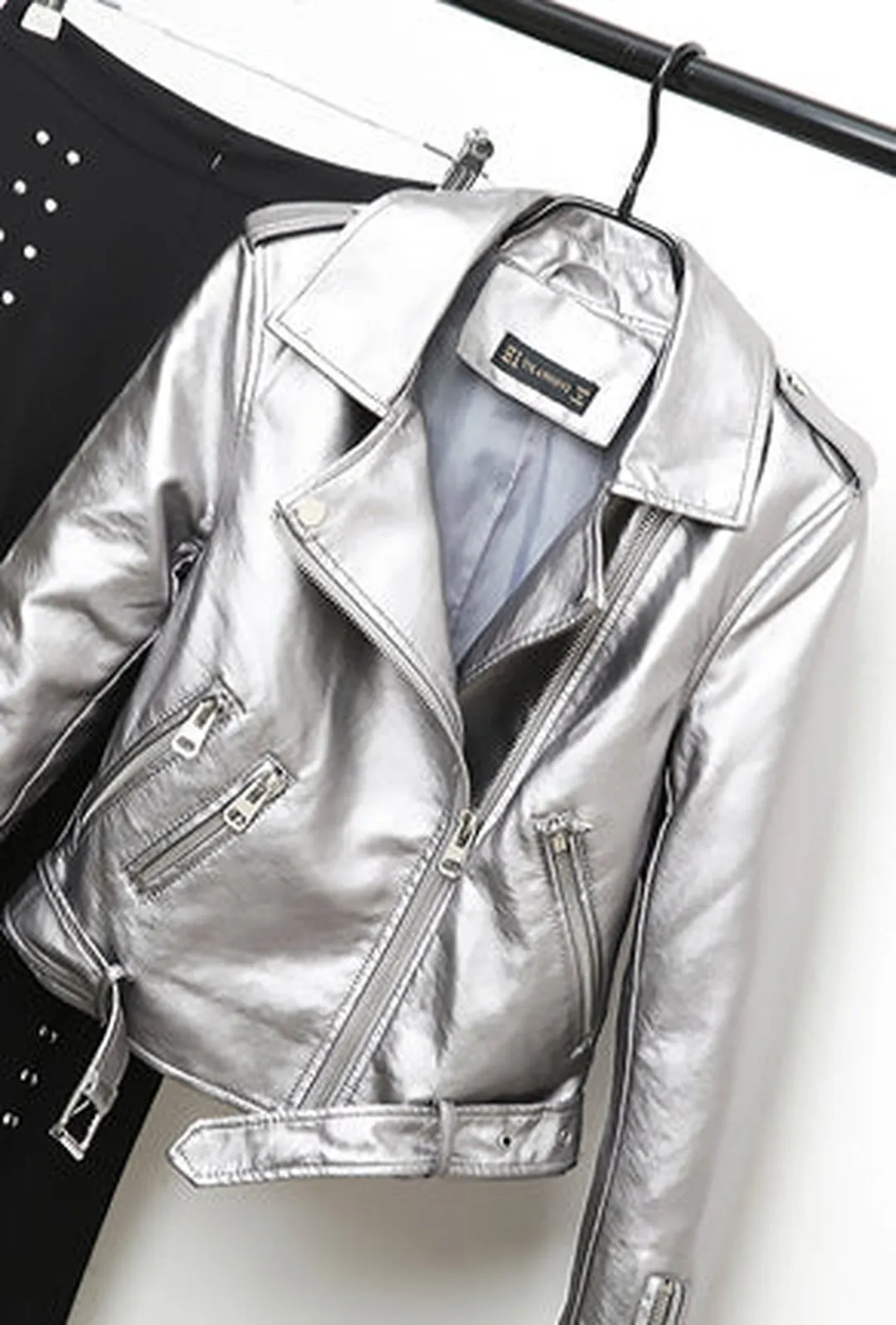 GIANNA - METALLIC MOTOR JACKET