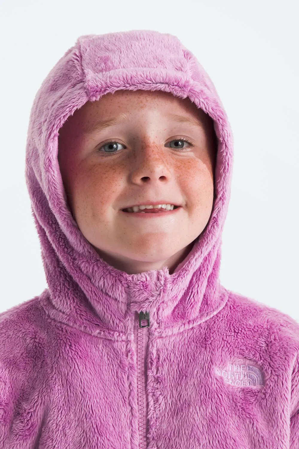 Girls Jacket North Face Osito Full Zip Hoodie Dragonfruit