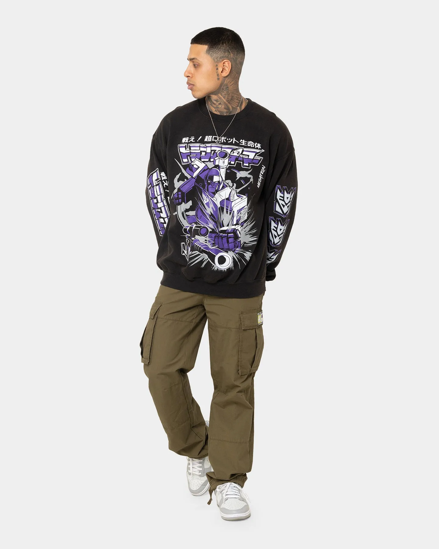 Goat Crew X Transformers Decepticons Vintage Crewneck Black Wash