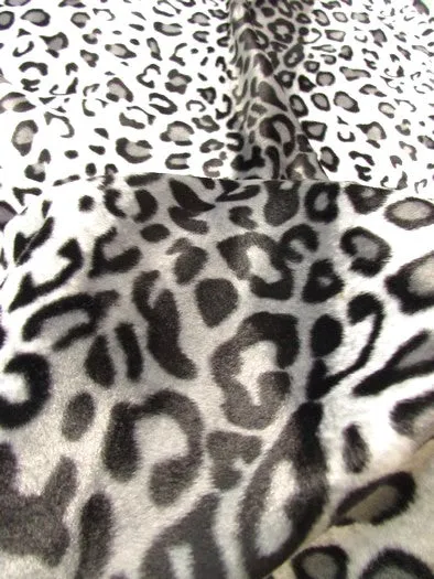 Gold Velboa Leopard Animal Short Pile Fabric / By The Roll - 50 Yards