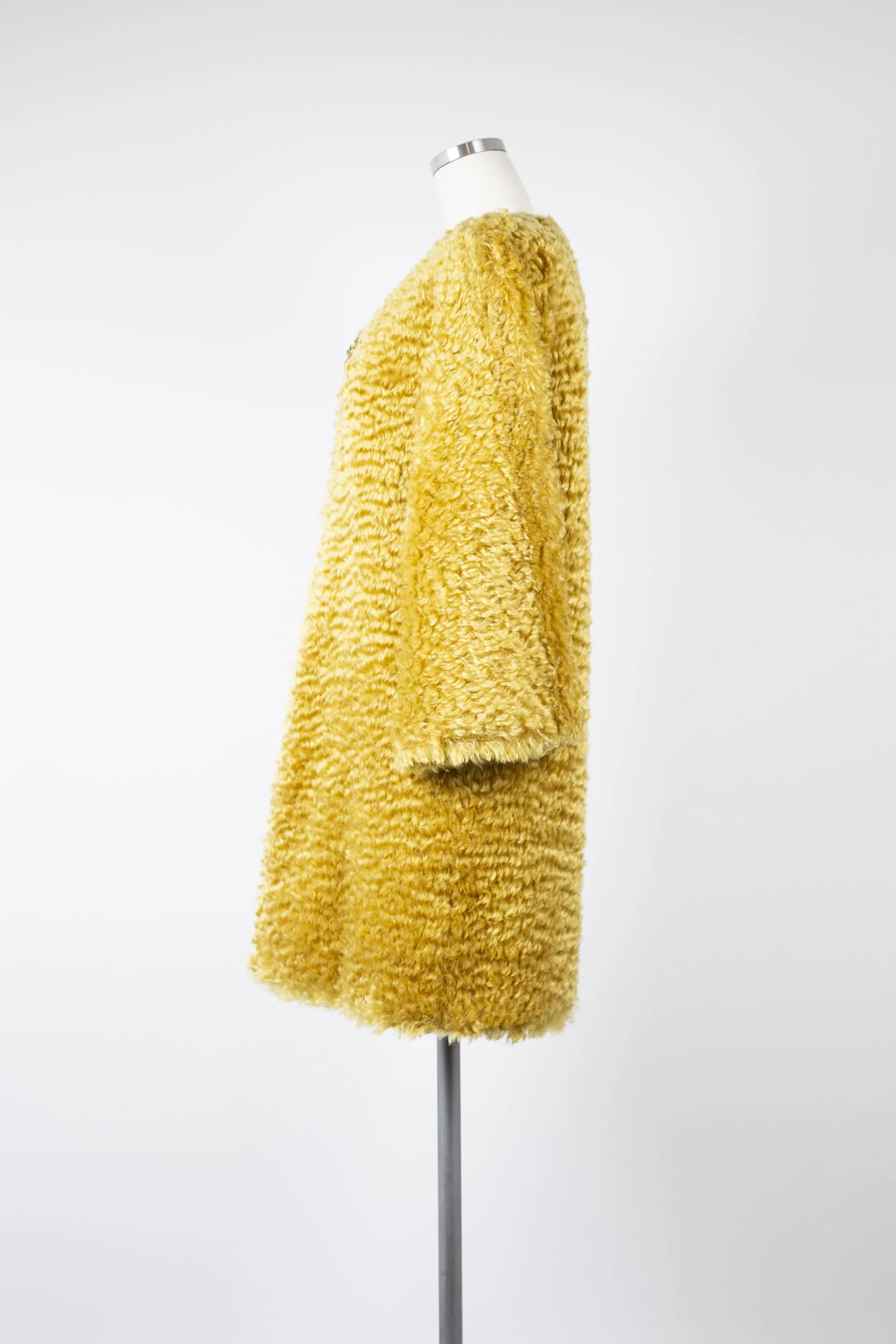 Golden Reversible  Faux Fur Coat