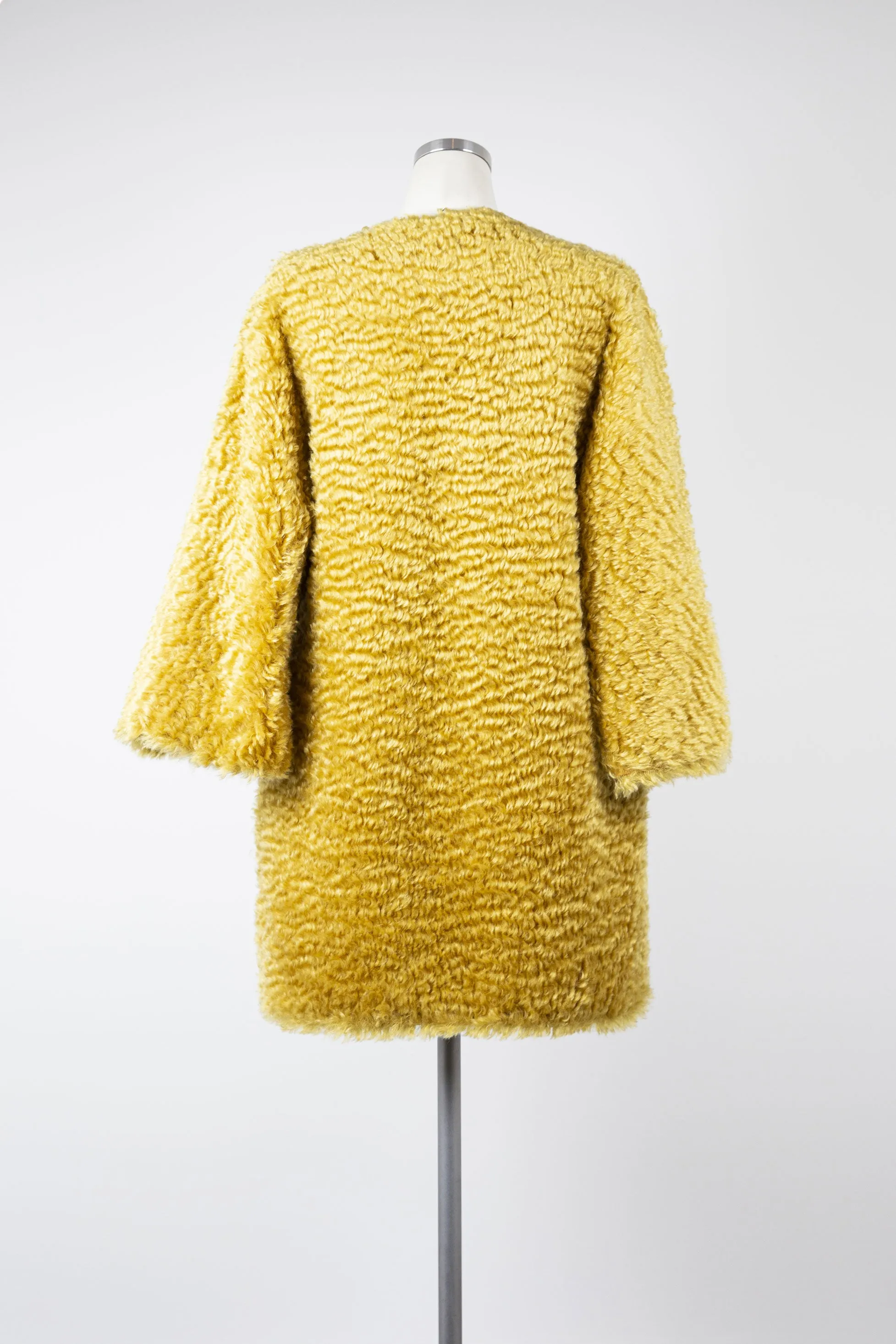 Golden Reversible  Faux Fur Coat