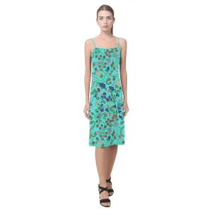 Grandmother Stories Turquoise Alcestis Slip Dress