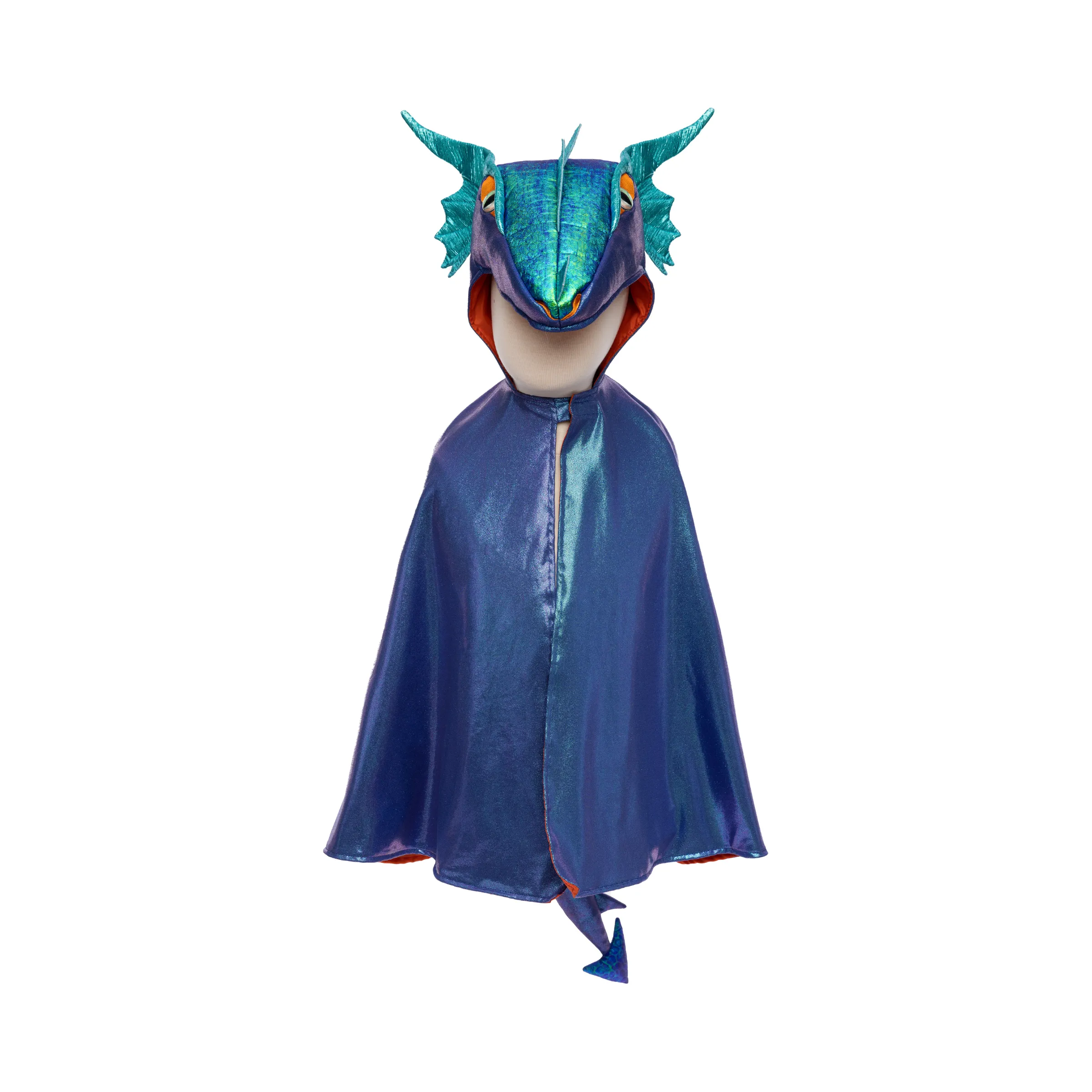 Great Pretenders Azure The Metallic Dragon Cape Size 5/6