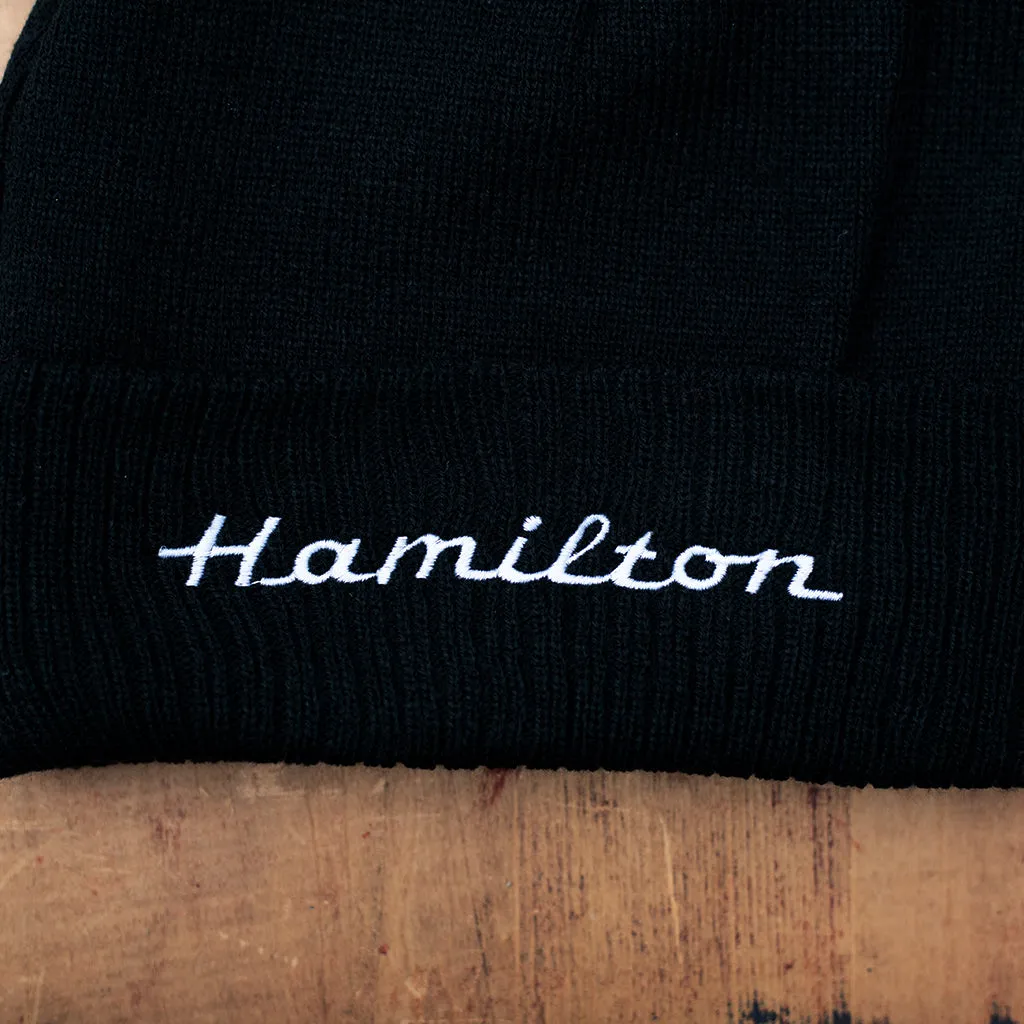 Hamilton Black Knit Cap