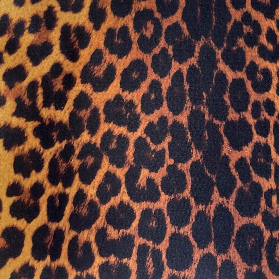 Heavier Weight Elegant Golden Leopard Silk Blend Faille (Made in Italy)