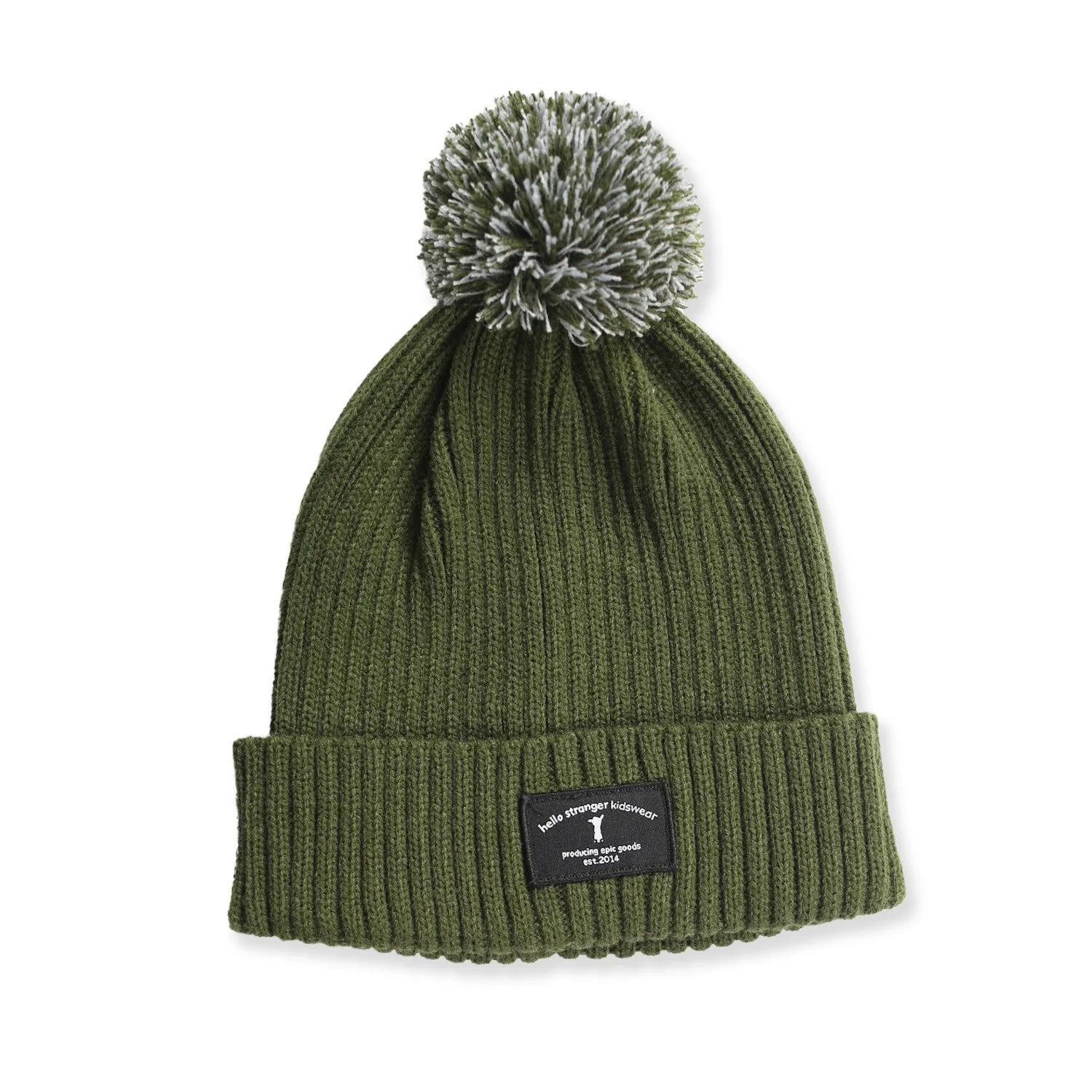 Hello Stranger Pom Pom Beanie Green