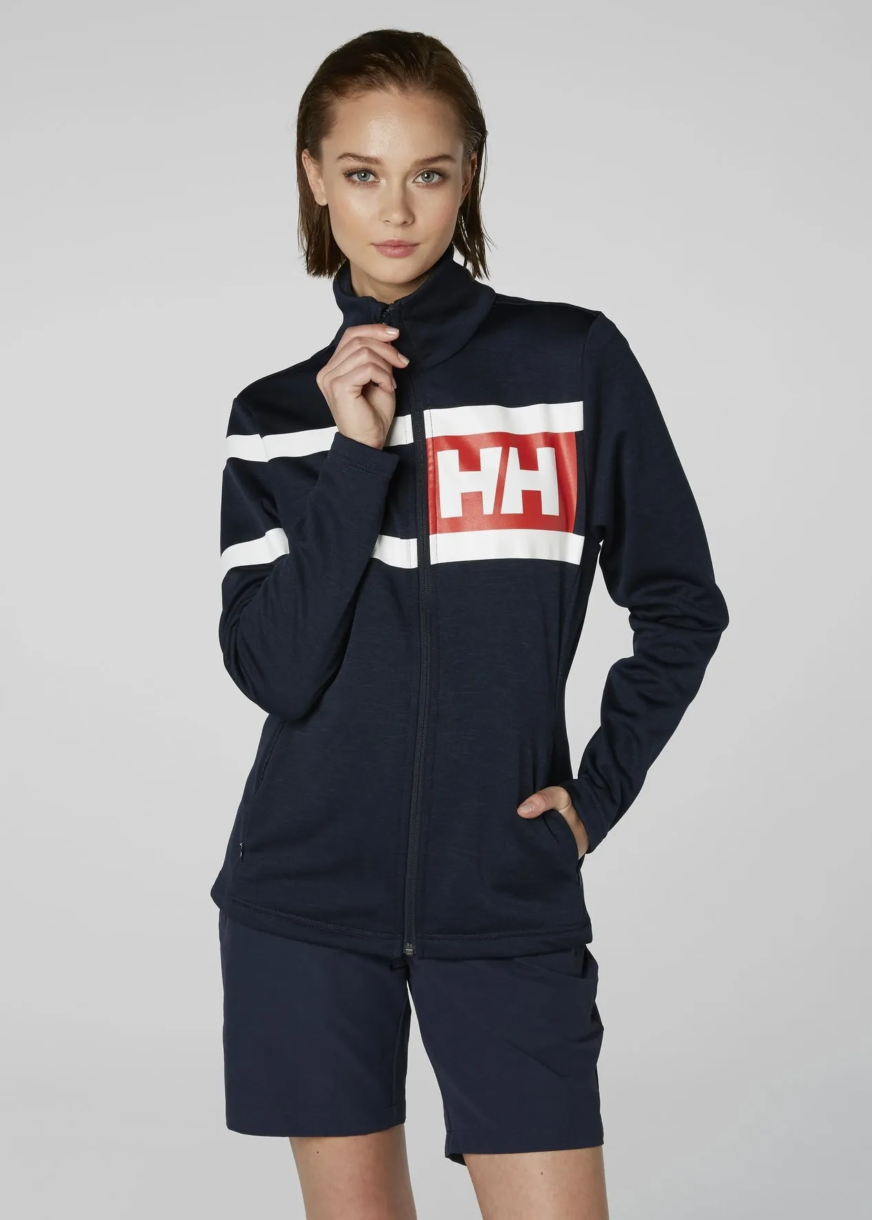 Helly Hansen Womens Graphic Fleece Navy