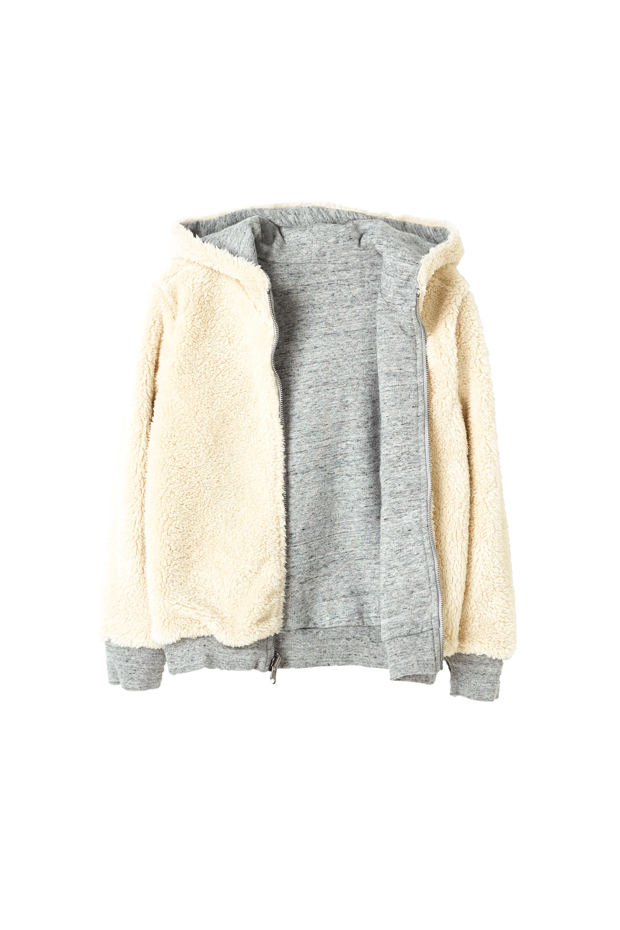 HOOPER Heather Grey - Reversible  Zipped Hoodie