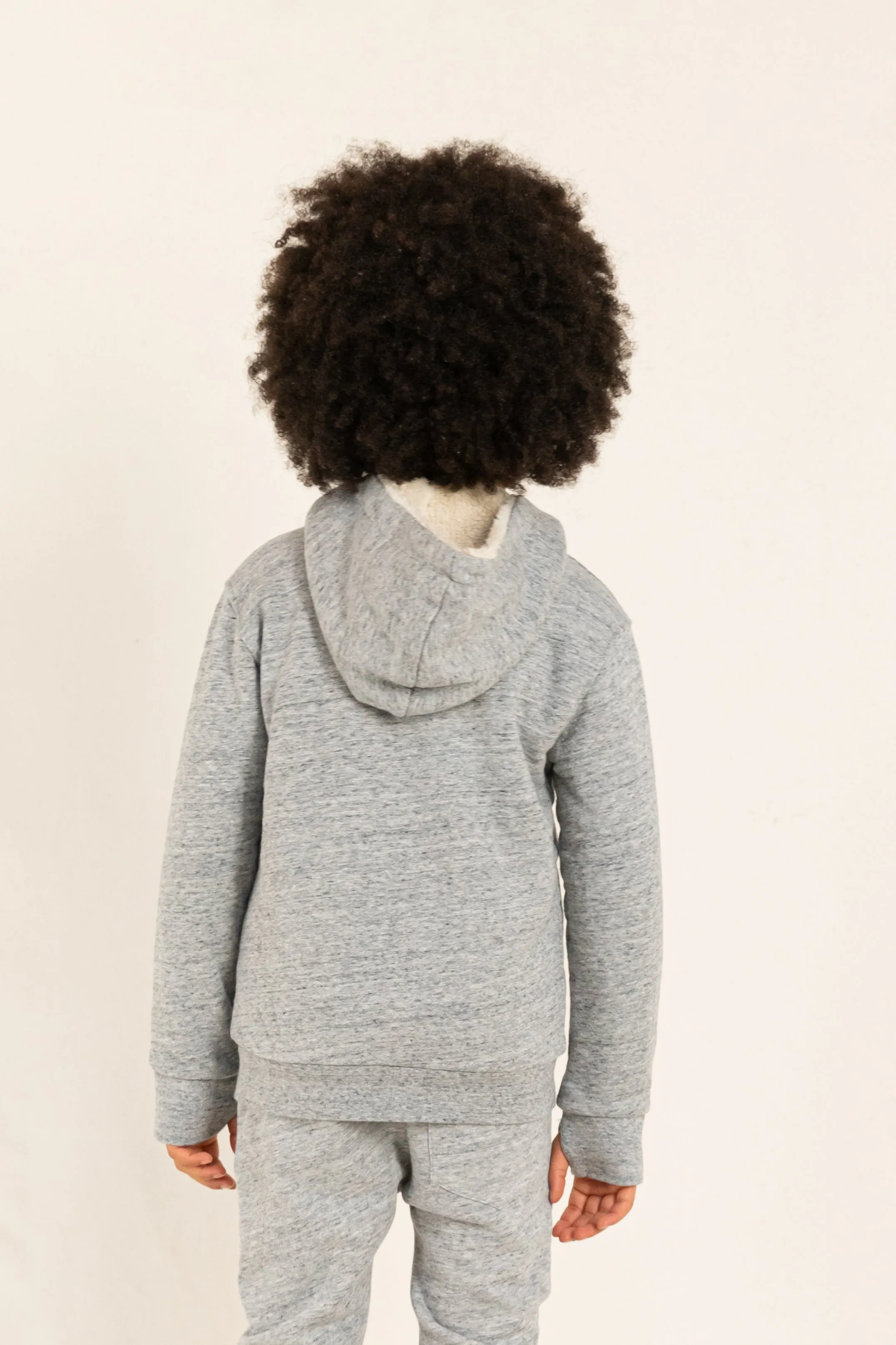 HOOPER Heather Grey - Reversible  Zipped Hoodie