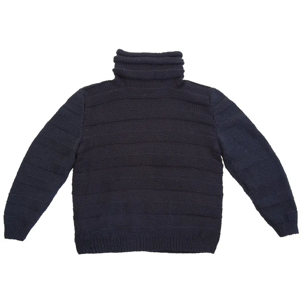 Horizontal Knit Turtleneck