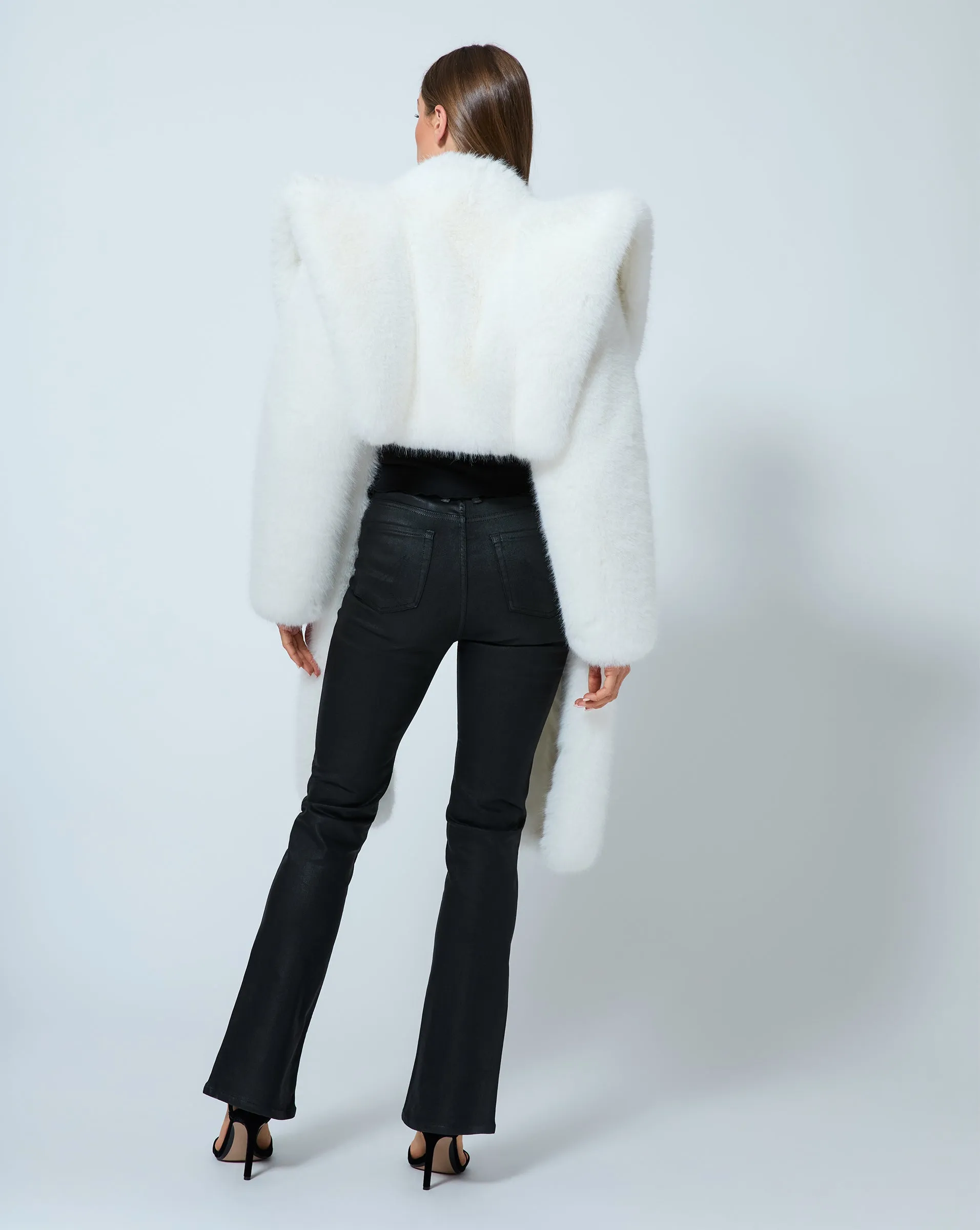 Hourglass Faux Fox Fur Coat