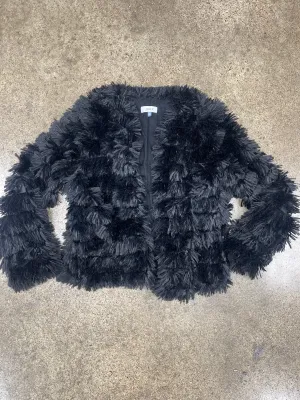 Jacket Faux Fur & Sherpa By Jolt In Black, Size:M