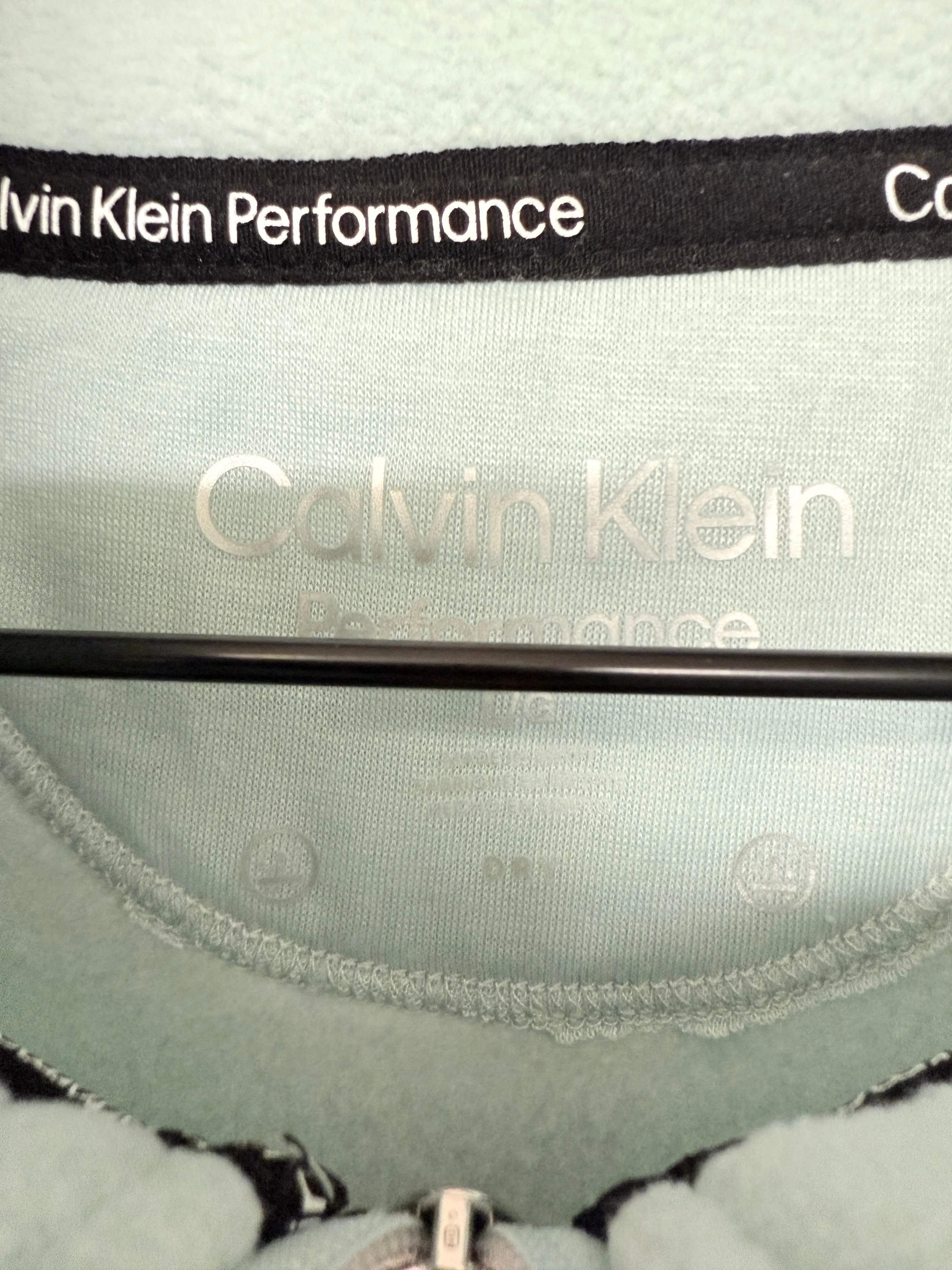 Jacket Fleece By Calvin Klein Performance In Aqua, Size: L