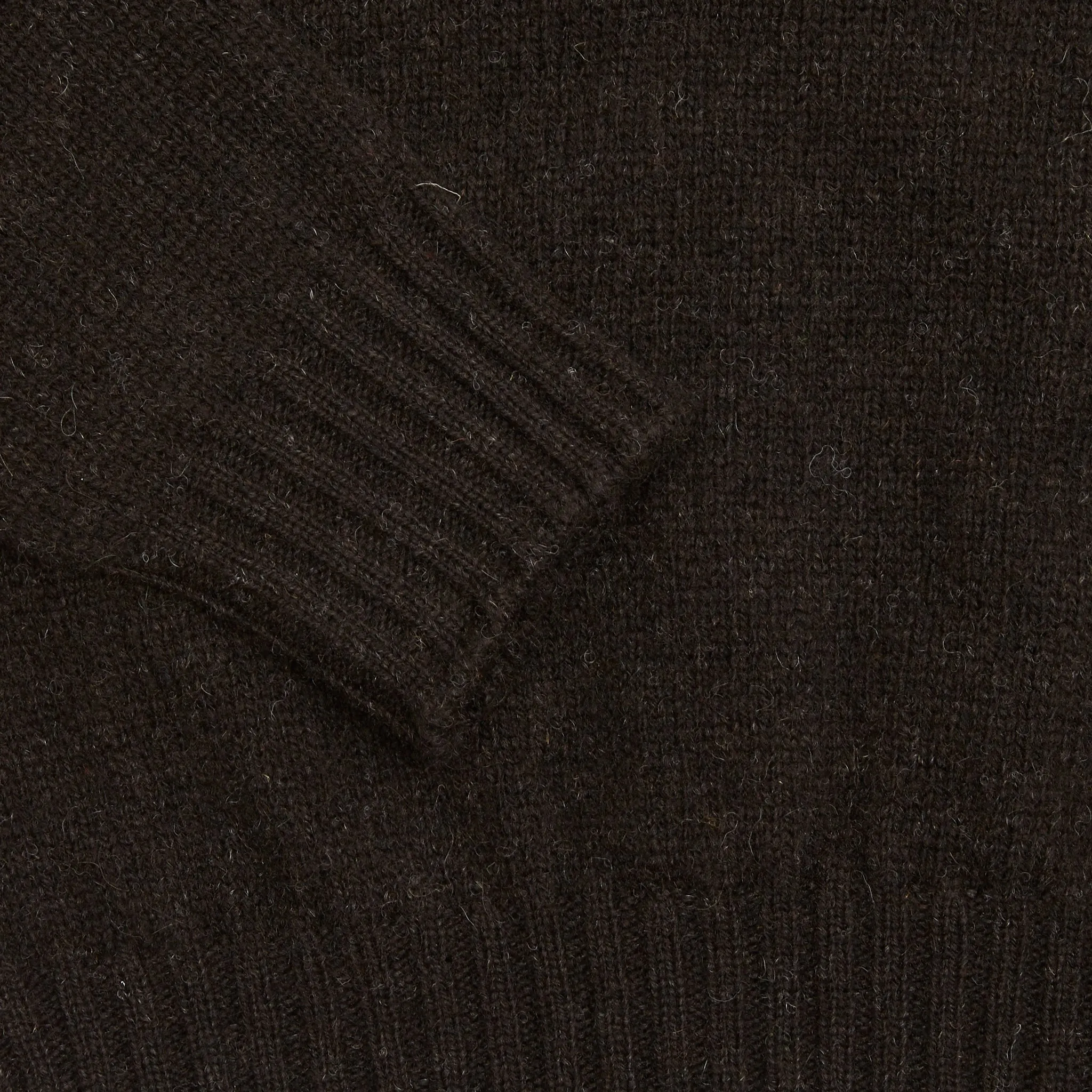 Jamieson's Crewneck Shetland Jumper in Shetland Black