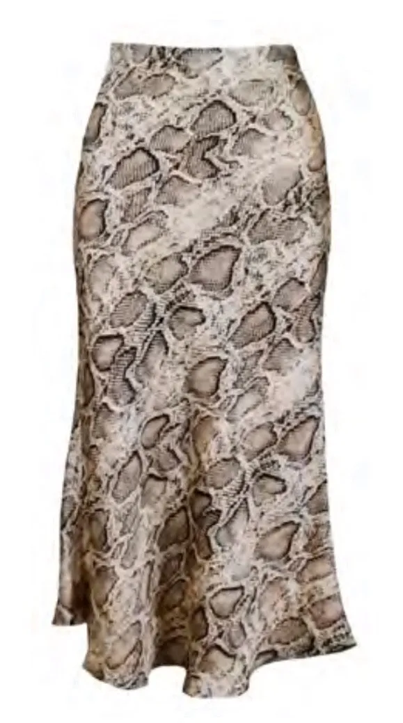 Jane Snake Print Skirt