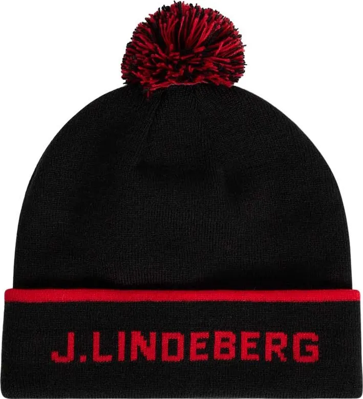 J.Lindeberg Stripe Beanie Black | Buy J.Lindeberg Stripe Beanie Black here | Outnorth