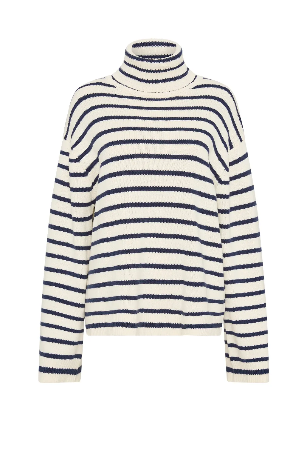 KAI TURTLENECK - NAVY STRIPE