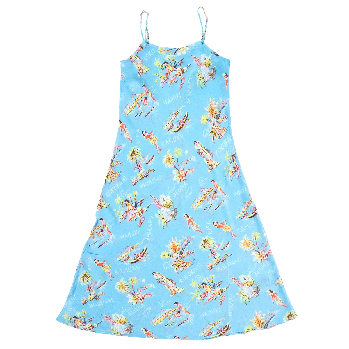 Lei Greeting (Slip Dress) - Seafoam