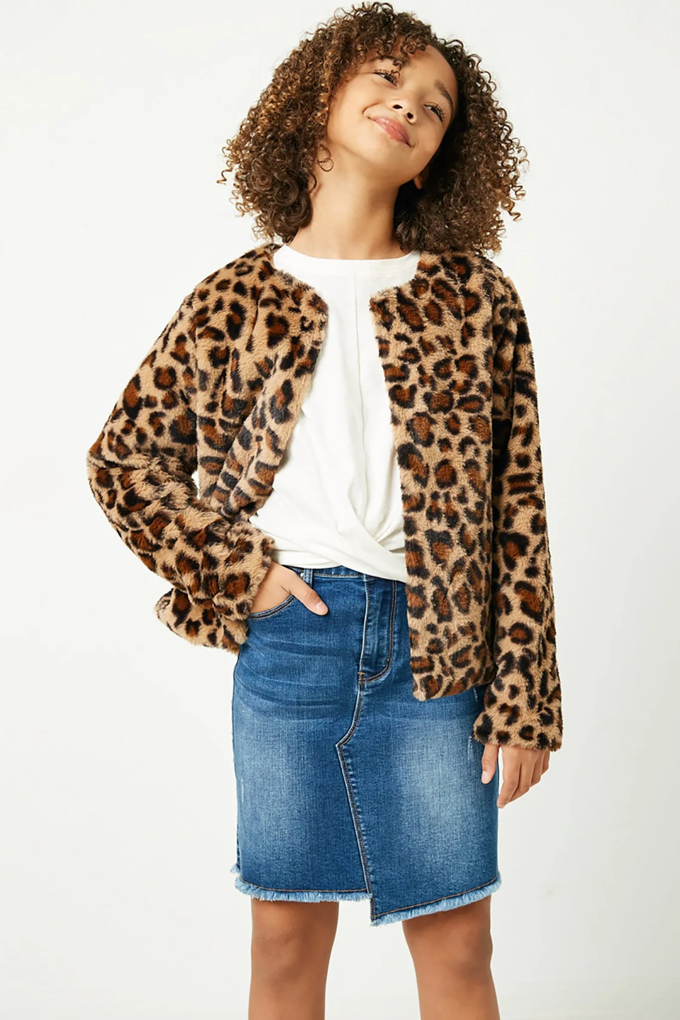 Leopard Faux Fur Jacket