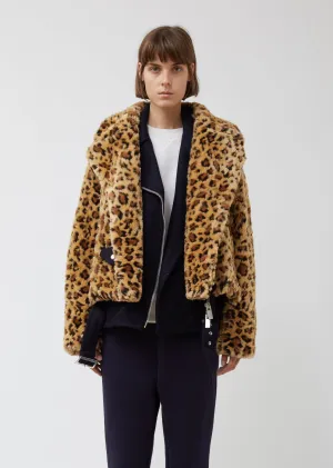 Leopard Faux Fur Jacket