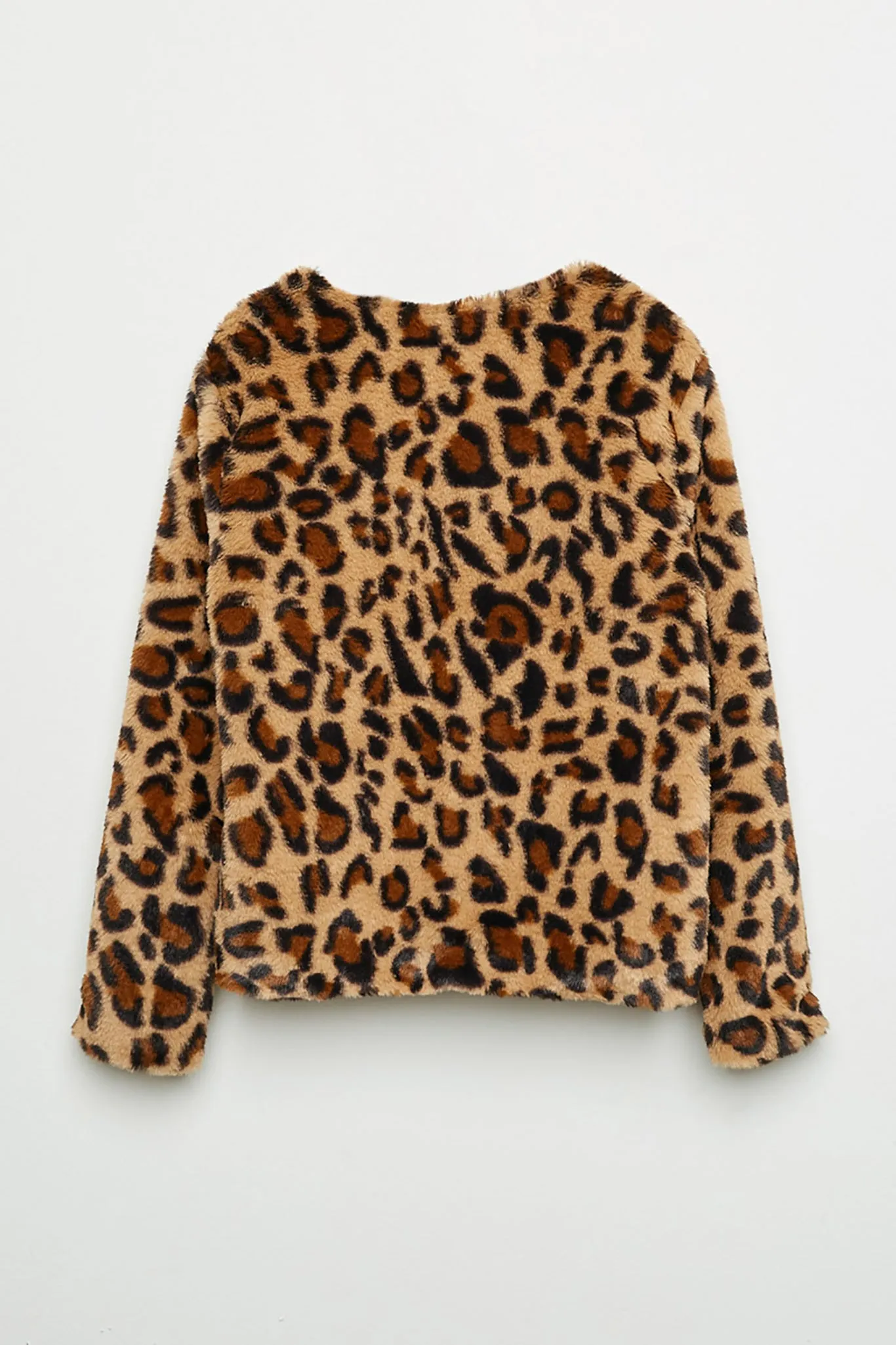 Leopard Faux Fur Jacket