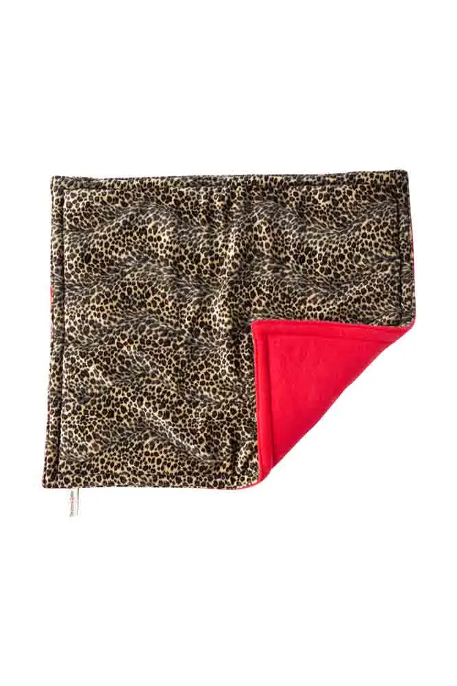 Leopard Print Pet Padded Blanket