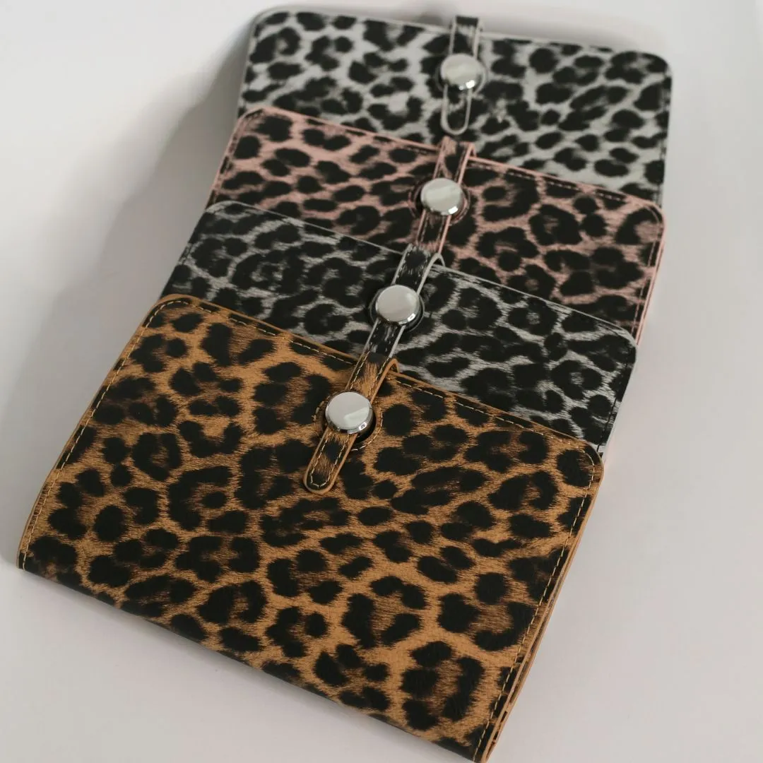 Leopard Print Wallet & Coin Purse - Black Leopard