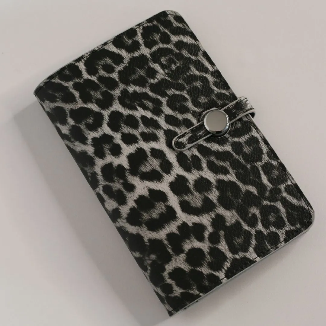 Leopard Print Wallet & Coin Purse - Black Leopard