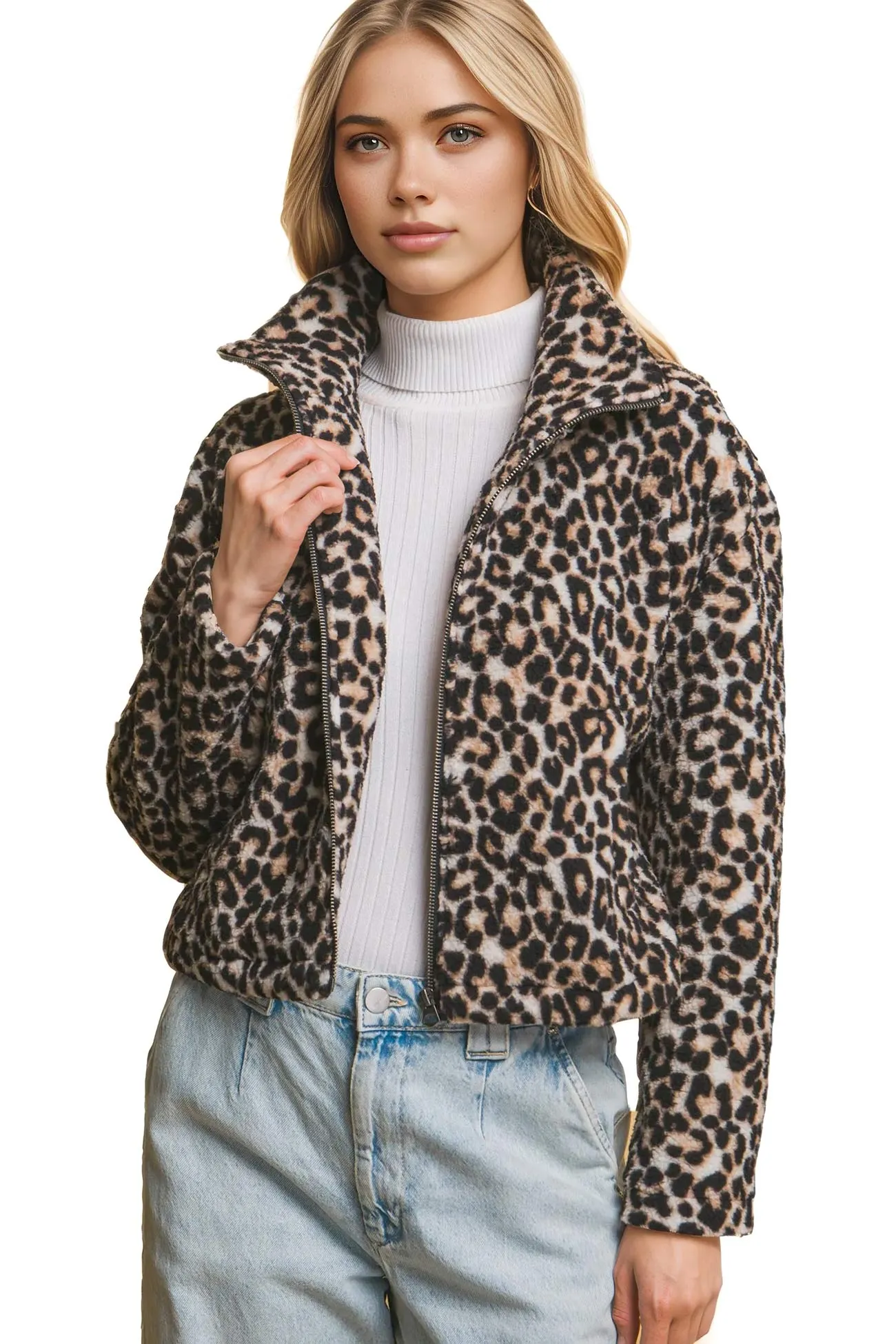 Leopard Teddy Jacket