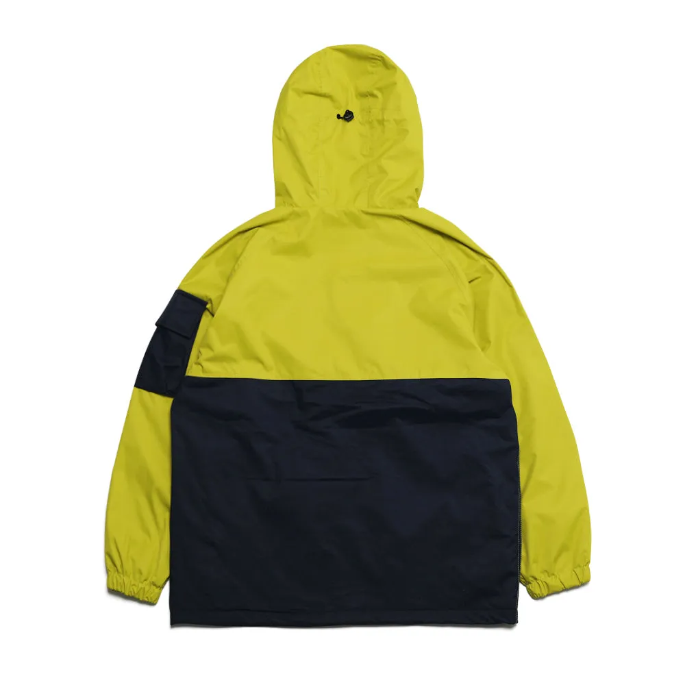 LIGHT POCKET HOODED JACKET LIME / CHARCOAL