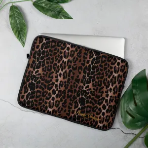 Lindy OG Leopard Print Laptop Computer Sleeve Case  | Pinup Couture Relaxed