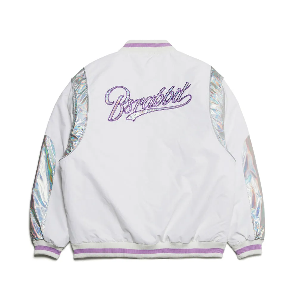 LOGO STADIUM JACKET WHITE