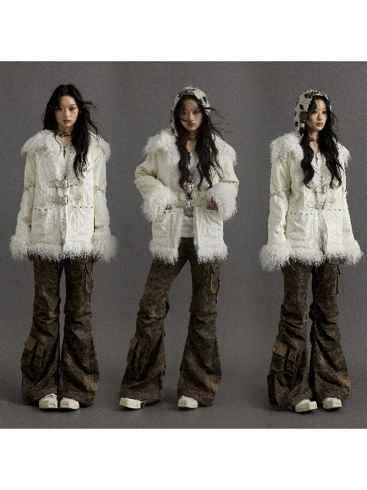 Loose Long Thickened Plush Coat Fur【s0000010321】