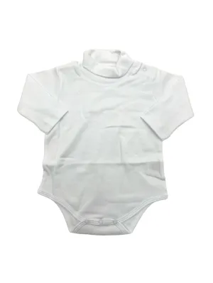 Luigi L/S Snap Turtleneck Onesie White OI016-01