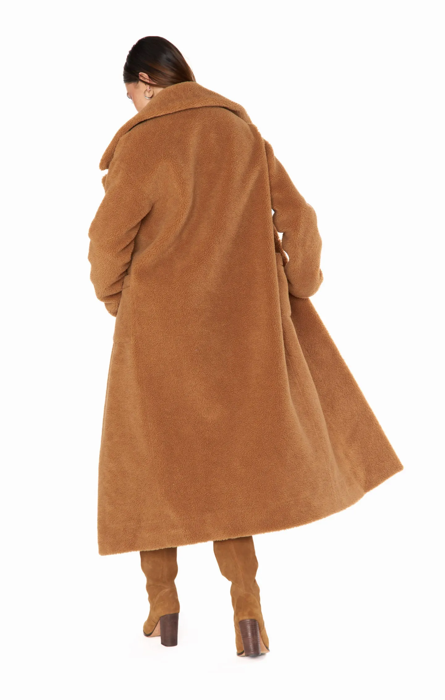 Melrose Teddy Jacket ~ Camel Sherpa