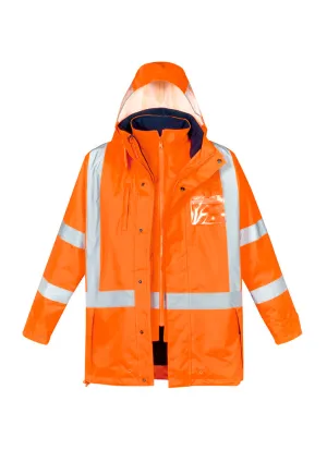 Mens Hi Vis X Back Taped 4 in 1 Waterproof Jacket