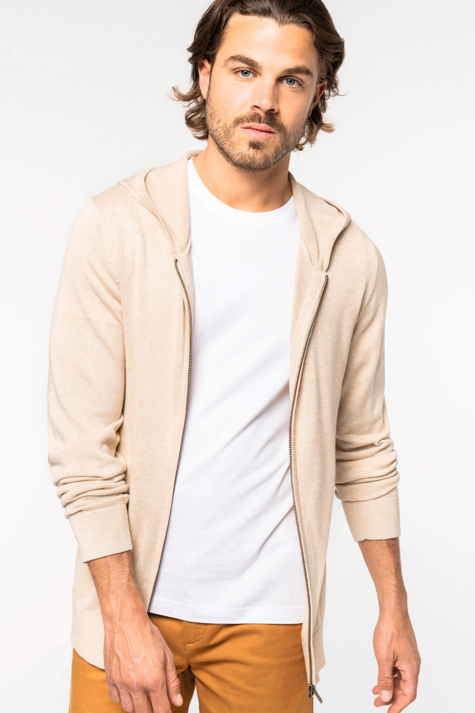 Men's Hooded Jumper With Lyocell Tencel - 245 g/m² - NS906