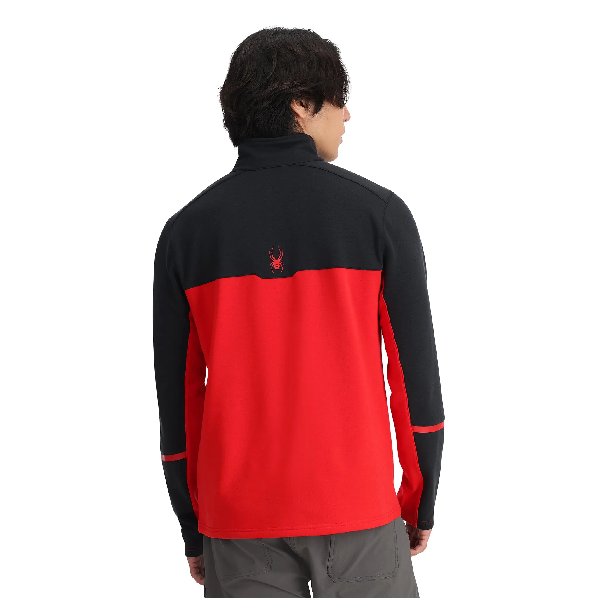 Mens Speed Fleece Half Zip - Spyder Red