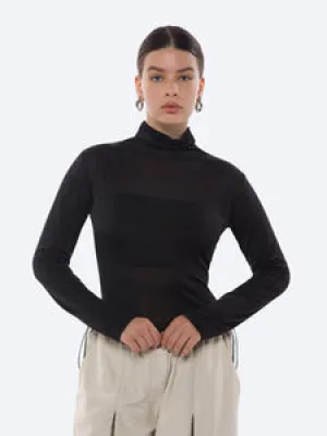 Mesh Turtleneck Top