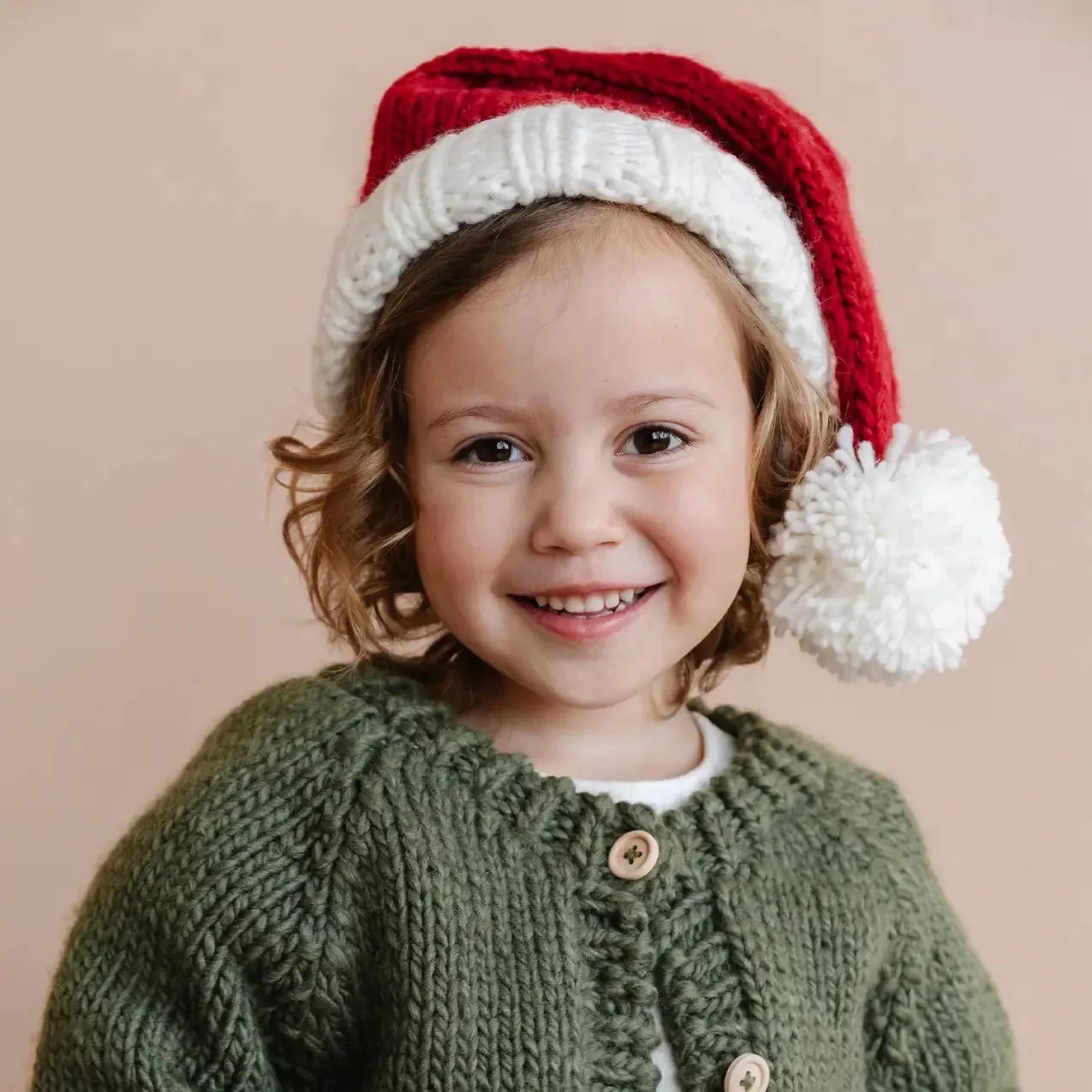 Nicholas Santa | Kids Acrylic Hand Knit Hat - Beanie