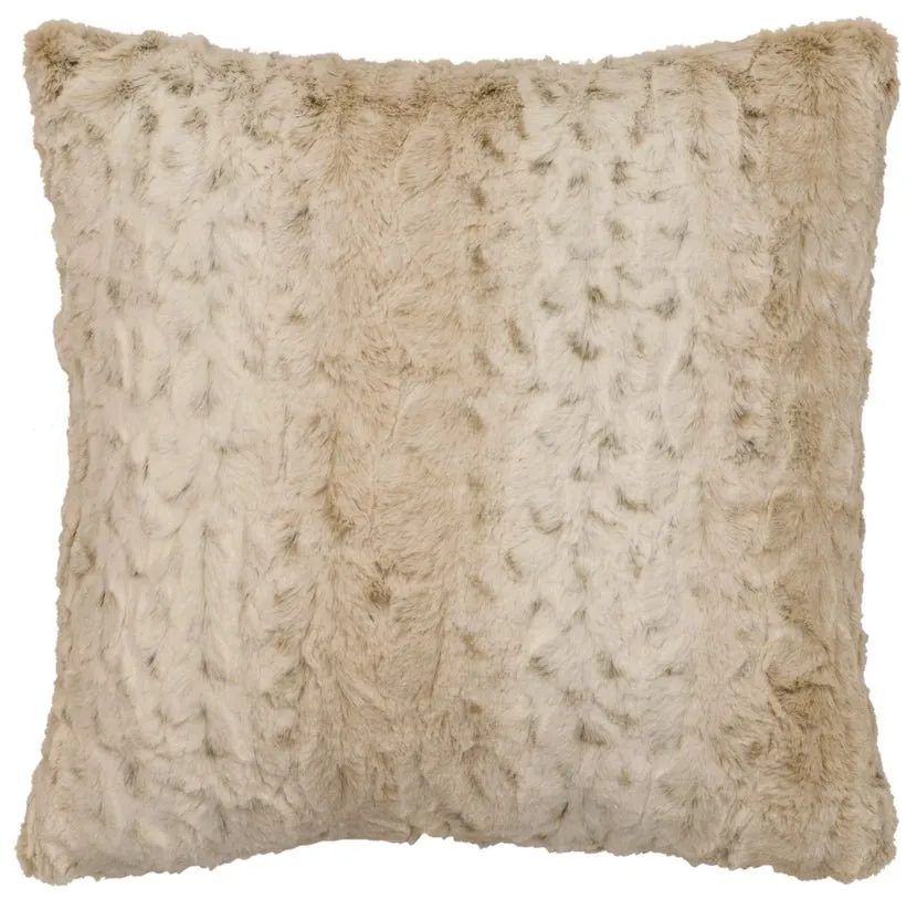 Pearl Leopard Cuddle Fur Pillow